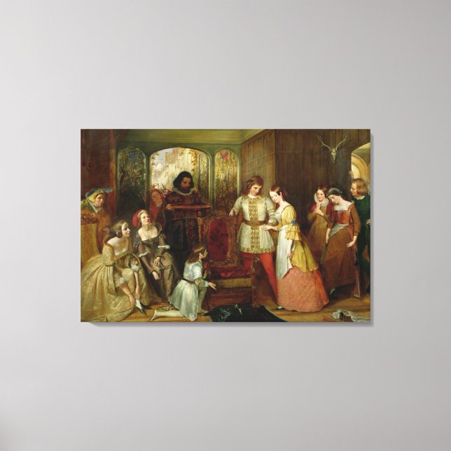 Cinderella and the slipper canvas print (Front)