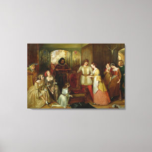 Cinderella and the slipper canvas print