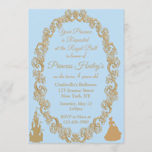 Cinderella Birthday Party Invitation