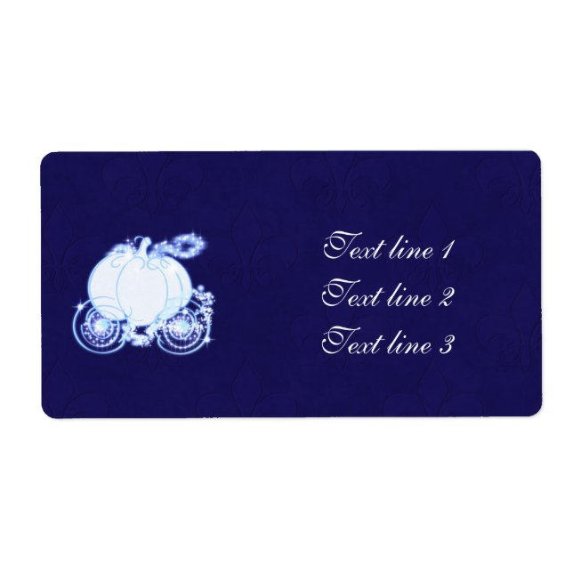 Cinderella Carriage Princess Royal Blue Label (Front)
