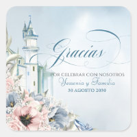 Cinderella Fairy Tale Blue Pink Spanish Favour