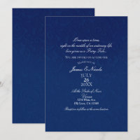 Cinderella Navy Blue Elegant Storybook Wedding