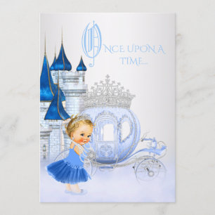 Cinderella Once Upon a Time Princess Birthday Invitation