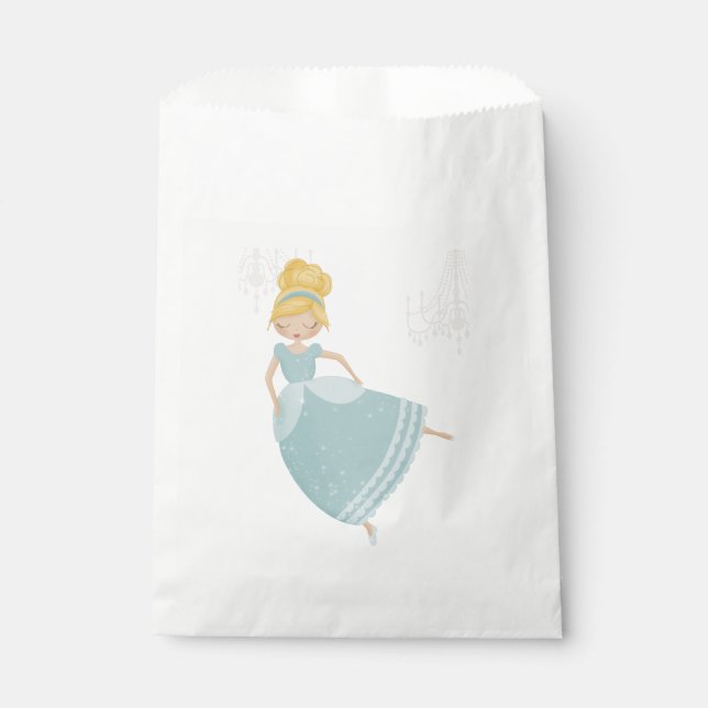 Cinderella paper party favour bag (Front)