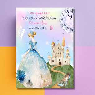 Cinderella Princess Birthday Invitation