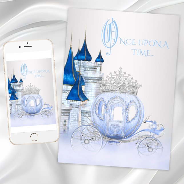 Cinderella Princess Birthday Invitation (Cinderella Princess Birthday Invitation available for instant download and printed invitations.)