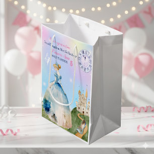 Cinderella Princess Birthday Kids Medium Gift Bag