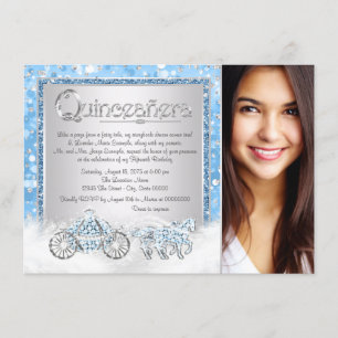 Cinderella Princess Quinceanera Invitation