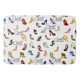 Cinderella Quote Shoes Heels Pumps Bath Mat