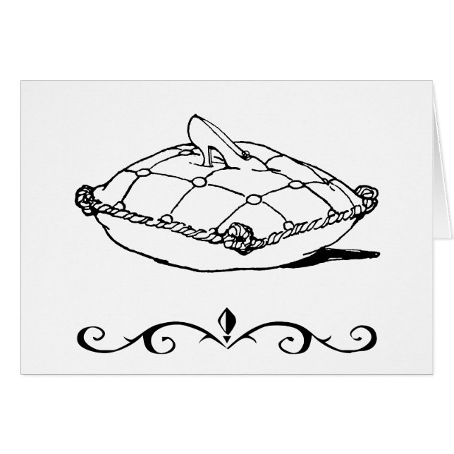 Cinderella Shoe and Pillow Art Cards (Front Horizontal)