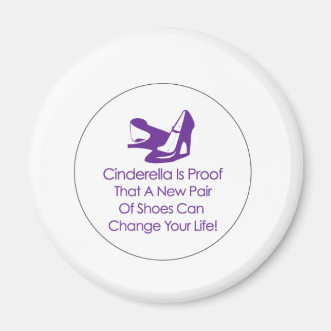 cinderella shoes magnet (Front)