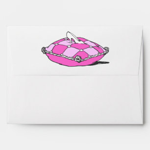 Cinderella Slipper on Pink Pillow Vintage Art Envelopes