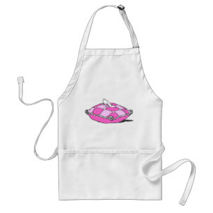 Cinderella Slipper on Pink Pillow Vintage Art Standard Apron