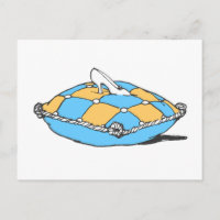 Cinderella Slipper on Teal Orange Pillow
