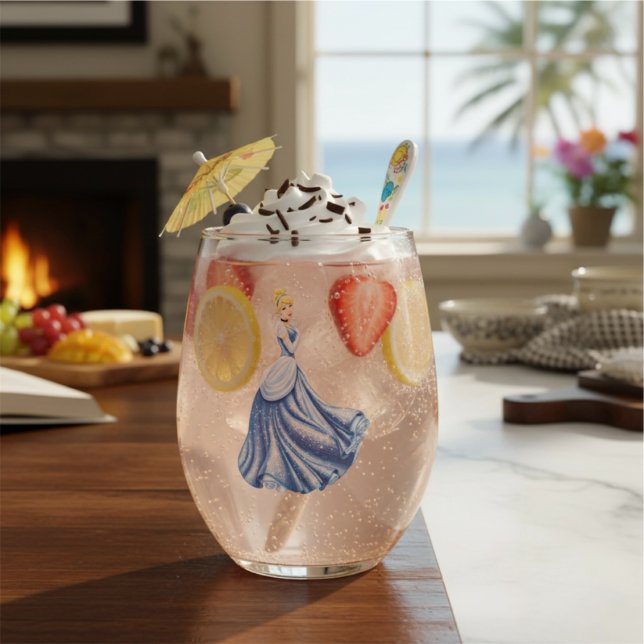 Cinderella Stemless Wine Glass (Creator Uploaded)