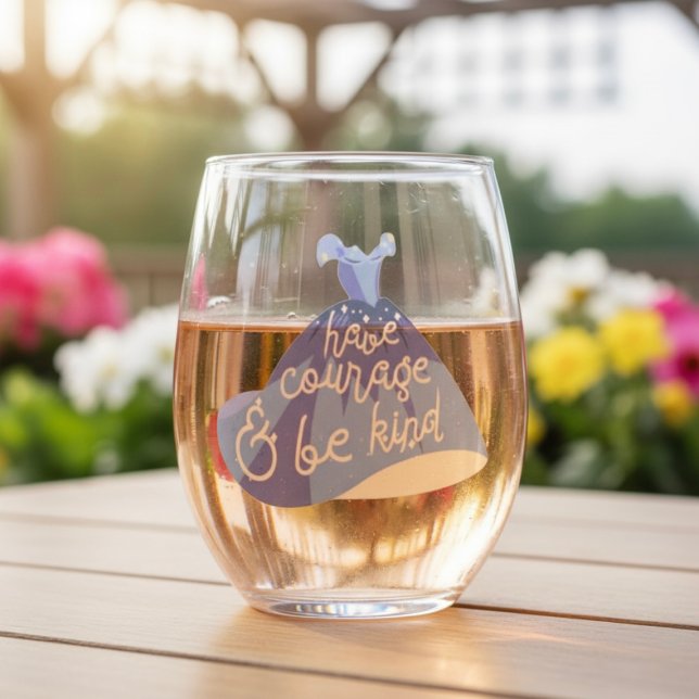 Cinderella Stemless Wine Glass (Creator Uploaded)