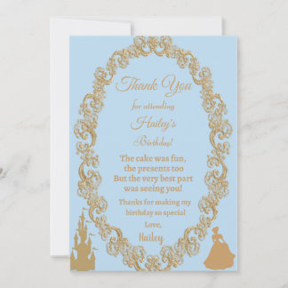 Cinderella Thank You Card