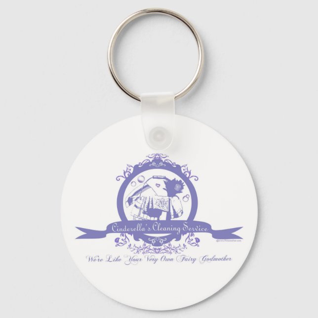 Cinderella's Cleaning Service Key Ring (Front)