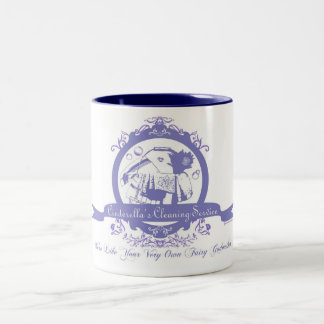 Cinderella's Cleaning Service Two-Tone Coffee Mug