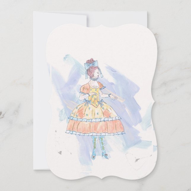 Cinderella's Mice: Mona Greeting Card (Front)