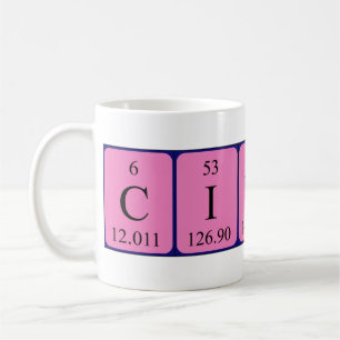 Cindi periodic table name mug