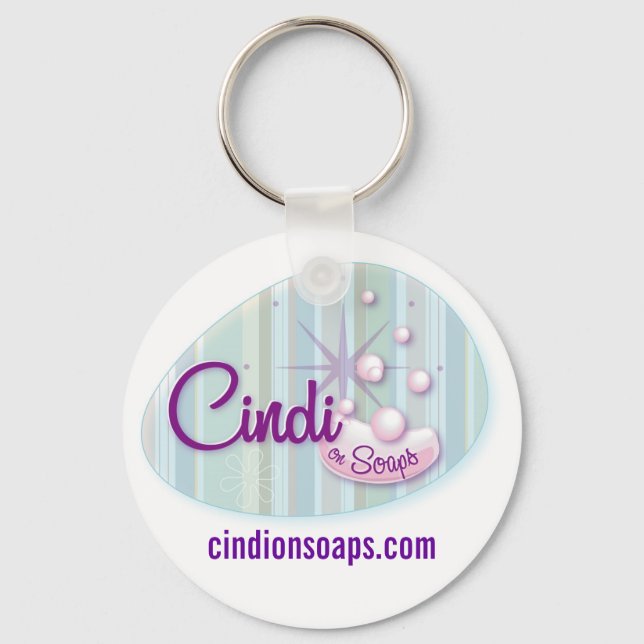 CindiOnSoaps_Keychain Key Ring (Front)