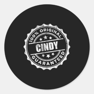 Cindy 100% Original D  Classic Round Sticker