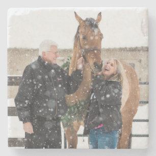 Cindy and Irish Marble Stone Coaster - Design D