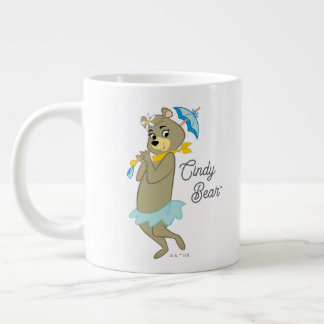 Cindy Bear Holding Parasol Large Coffee Mug