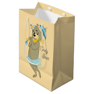 Cindy Bear Holding Parasol Medium Gift Bag