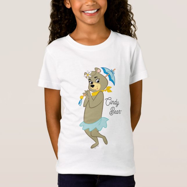 Cindy Bear Holding Parasol T-Shirt (Front)