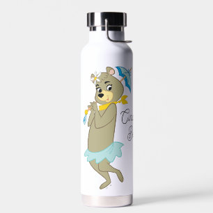 Cindy Bear Holding Parasol Water Bottle