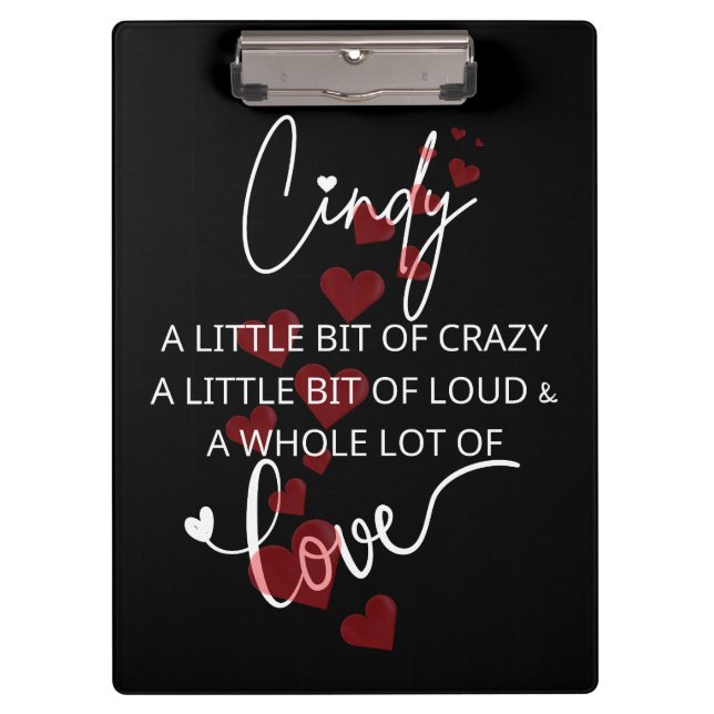 Cindy Lotta Love Clipboard (Front)