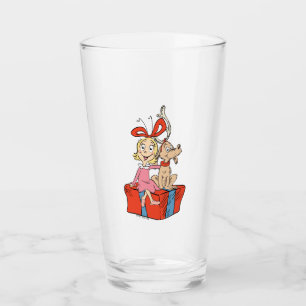 Cindy Lou Who and Max on a Present Glass