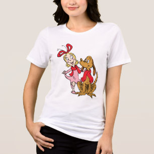 Cindy Lou Who and Max the Dog Tri-Blend Shirt
