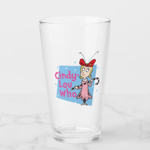 Cindy Lou Who Candy Cane Glass