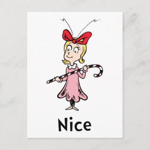Cindy Lou Who Candy Cane Postcard