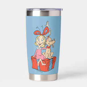Cindy Lou Who & Max Christmas Gift Insulated Tumbler