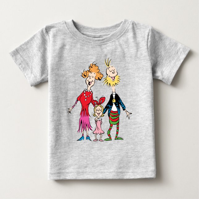 Cindy Lou Who's Family Portrait Baby T-Shirt (Front)