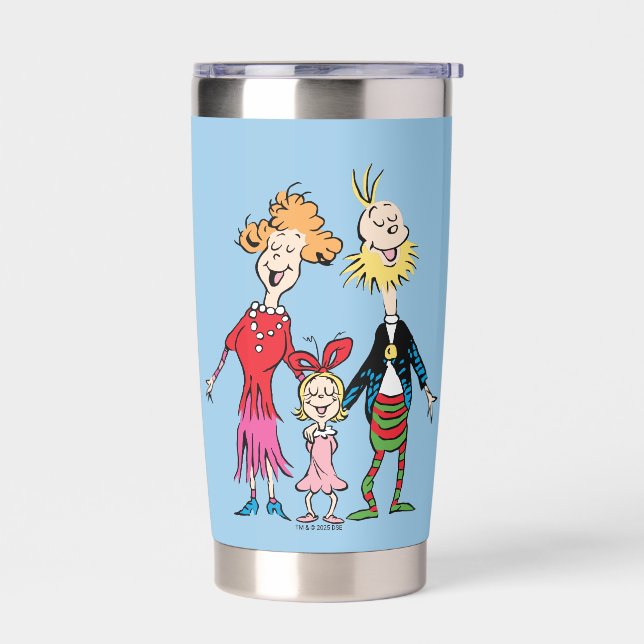 Cindy Lou Who's Family Portrait Insulated Tumbler (Left)