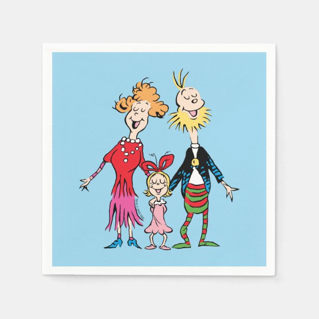 Cindy Lou Who's Family Portrait Napkin (Front)