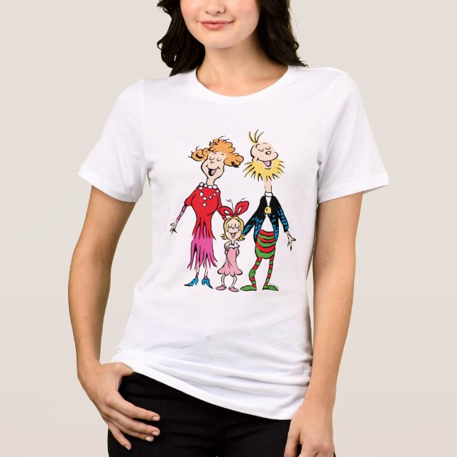 Cindy Lou Who's Family Portrait Tri-Blend Shirt (Front)