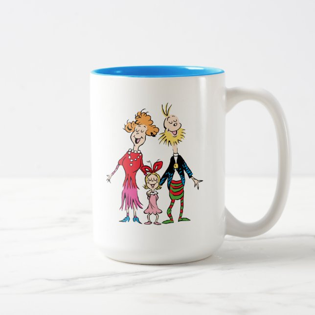 Cindy Lou Who's Family Portrait Two-Tone Coffee Mug (Right)