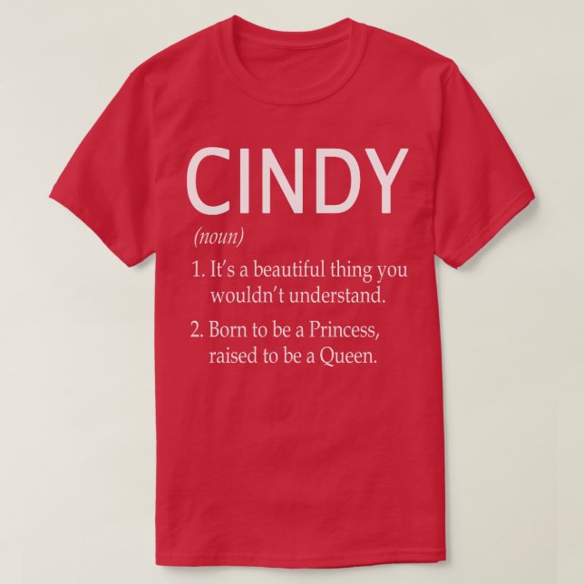 Cindy Name Gift 90 T-Shirt (Design Front)
