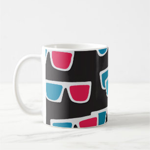 Cinema 3D Glasses: Seamless Pattern Coffee Mug