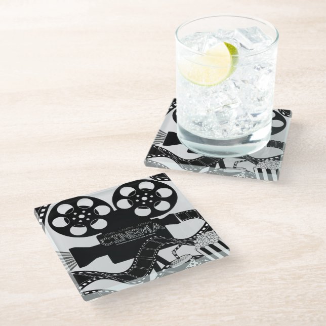 *CINEMA* Glass Coaster (Angled)