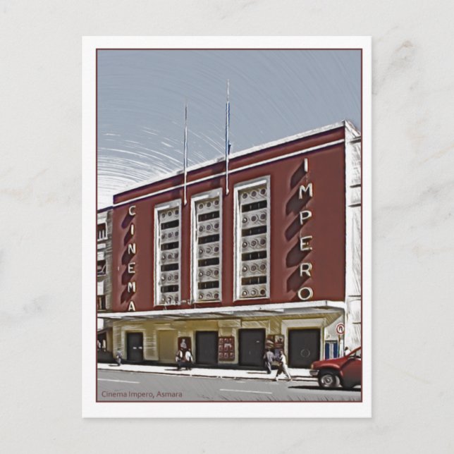 Cinema Impero, Asmara Postcard (Front)