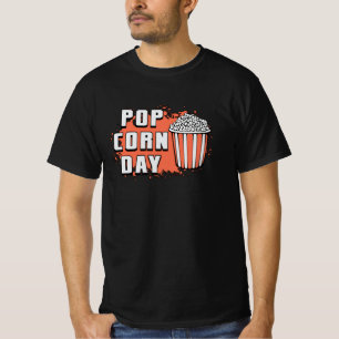 Cinema Movie Popcorn Day Snack Pop Film Gift Idea T-Shirt