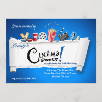 Cinema Party Invitation