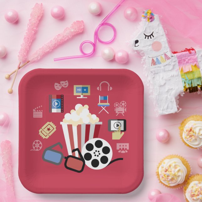 Cinema Party Paper Plate (Party)